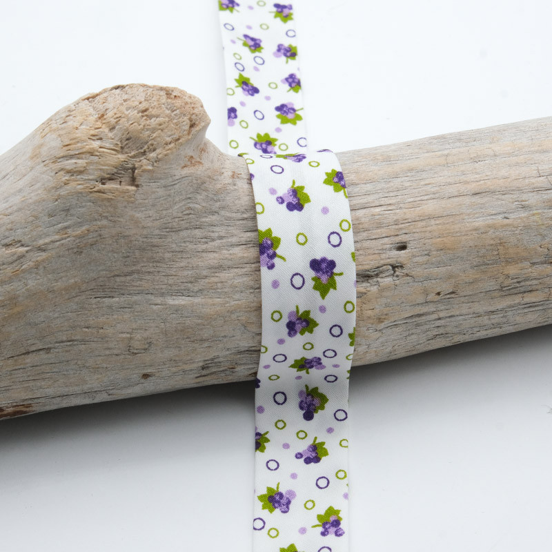 18MM Grape Flower Bias Tape